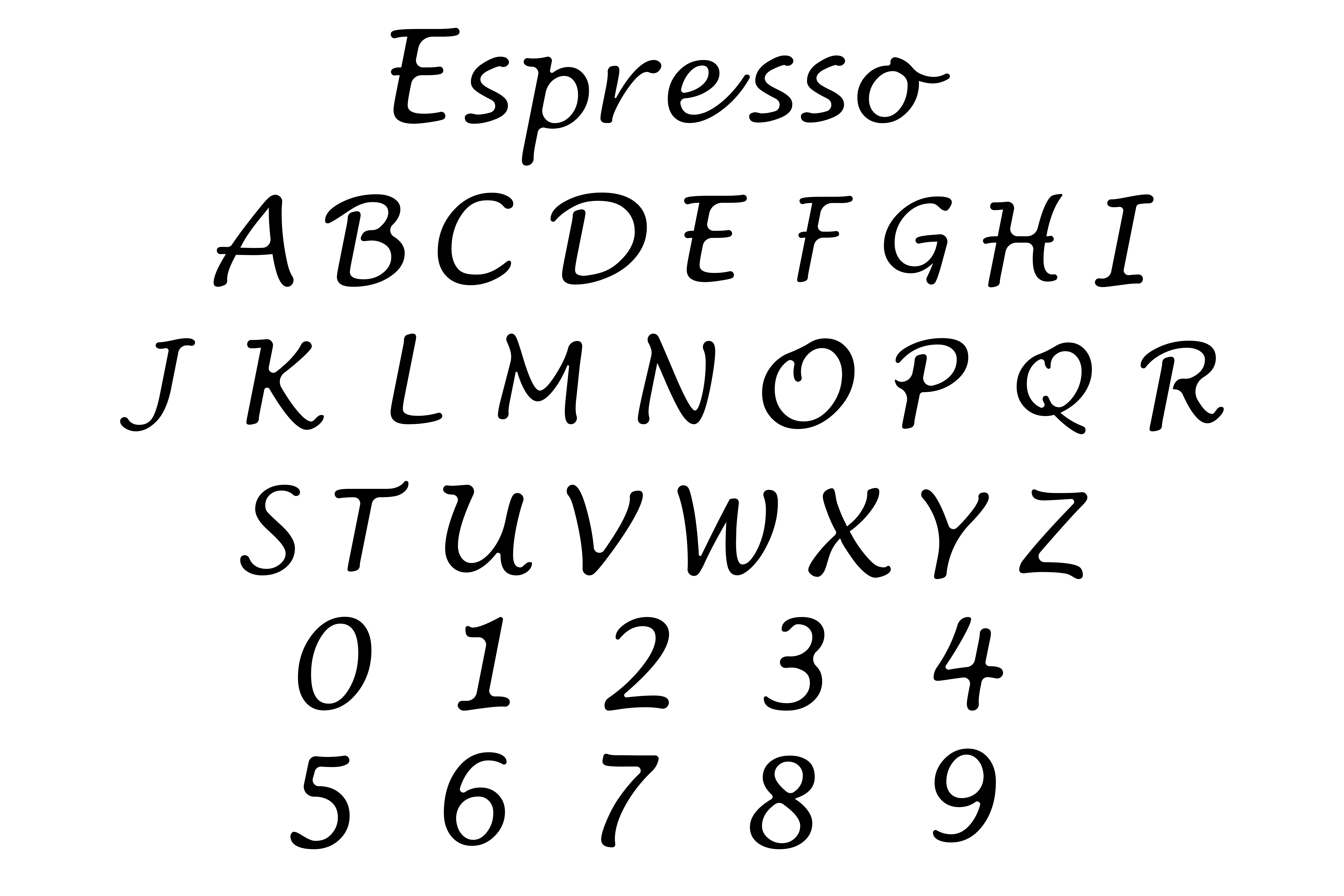 Espresso Typeface